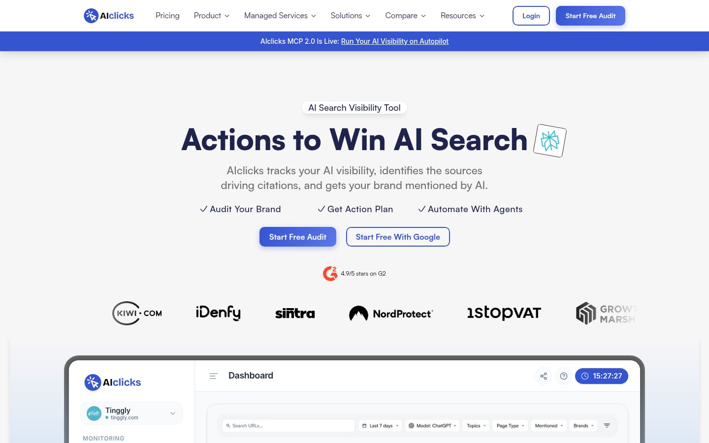 AIclicks &middot; HOMEPAGE_SCREENSHOT