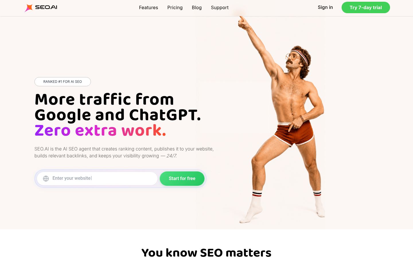 SEO.AI &middot; HOMEPAGE_SCREENSHOT