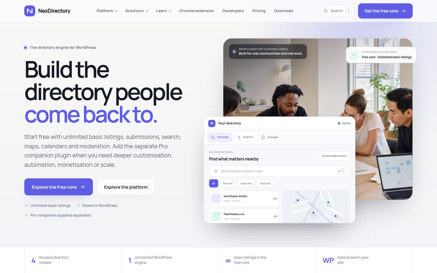 NexDirectory &middot; HOMEPAGE_SCREENSHOT