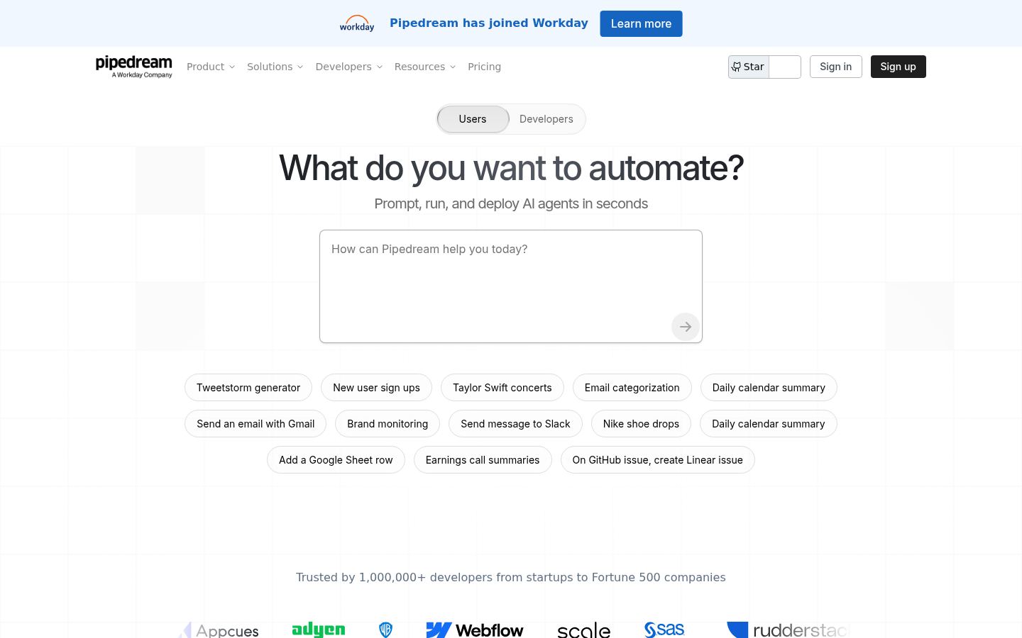Pipedream &middot; HOMEPAGE_SCREENSHOT