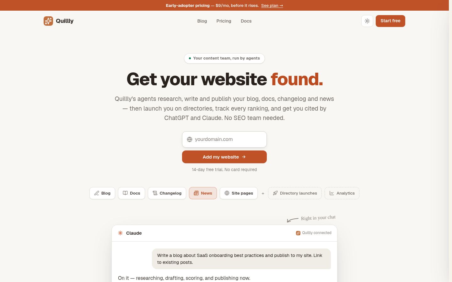 Quillly &middot; HOMEPAGE_SCREENSHOT