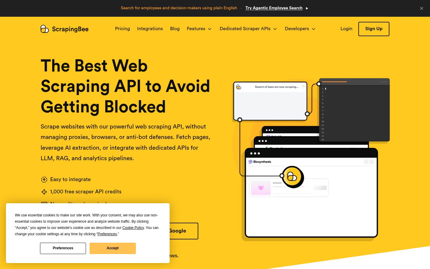 ScrapingBee · HOMEPAGE_SCREENSHOT