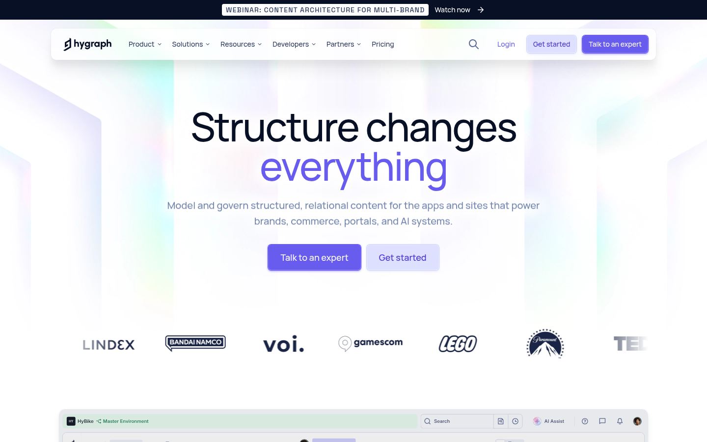 Hygraph &middot; HOMEPAGE_SCREENSHOT