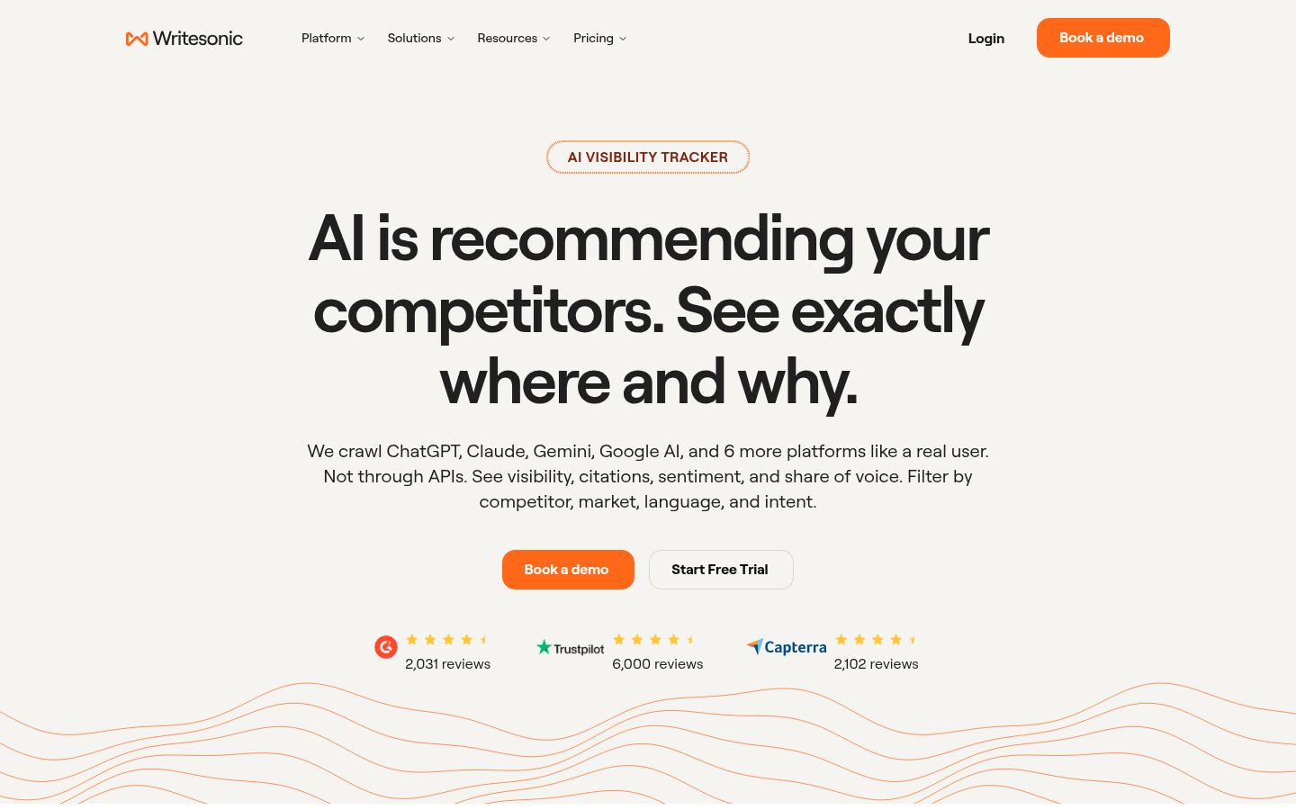 Writesonic GEO &middot; HOMEPAGE_SCREENSHOT