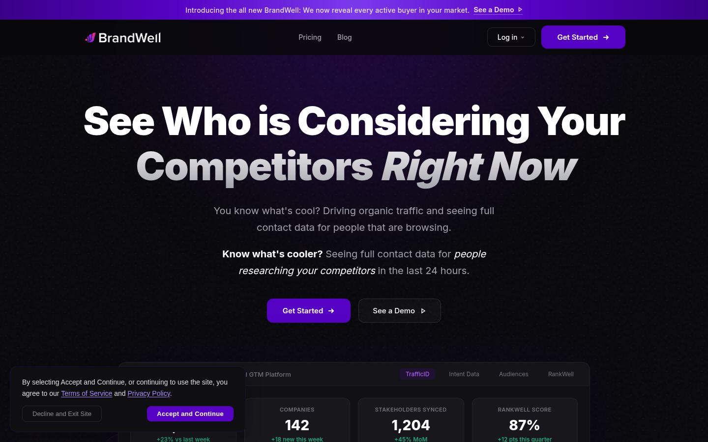 BrandWell &middot; HOMEPAGE_SCREENSHOT