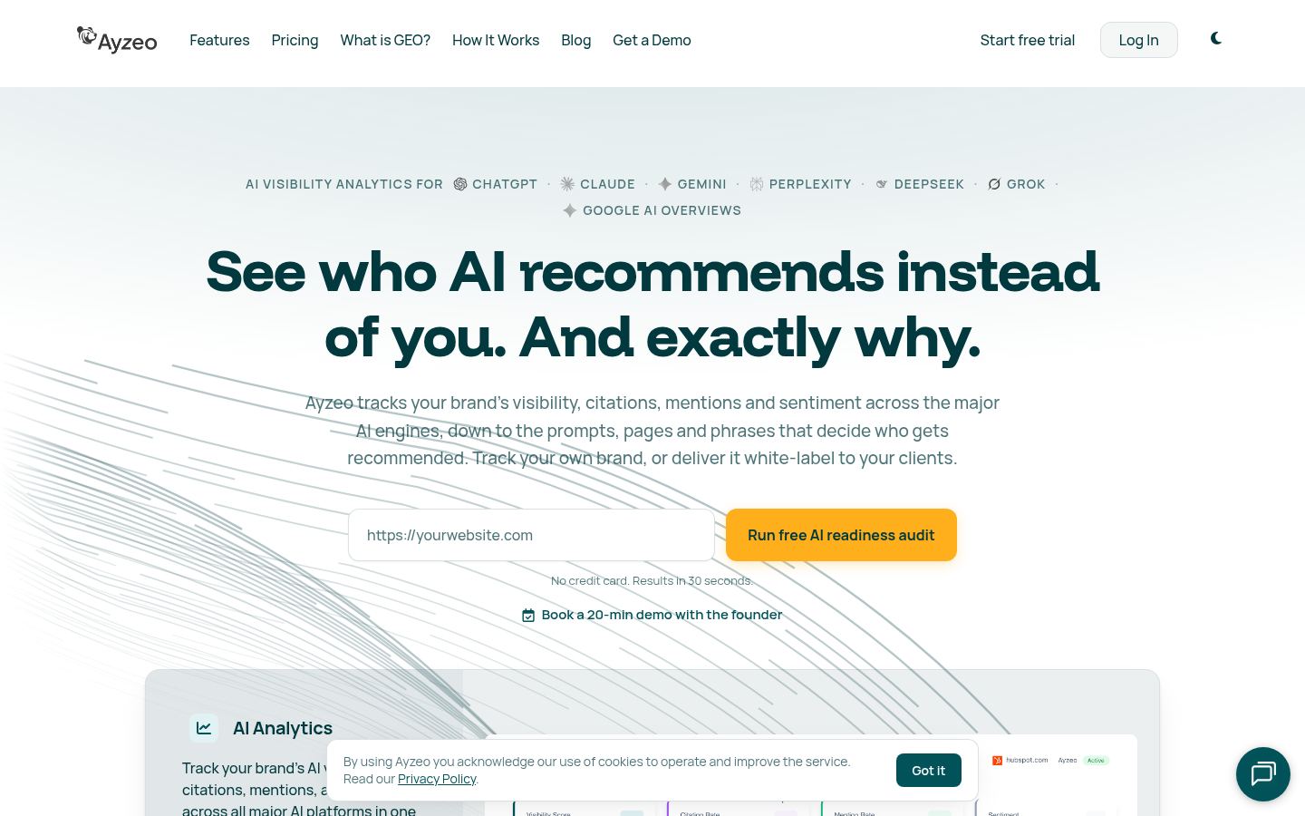 Ayzeo &middot; HOMEPAGE_SCREENSHOT