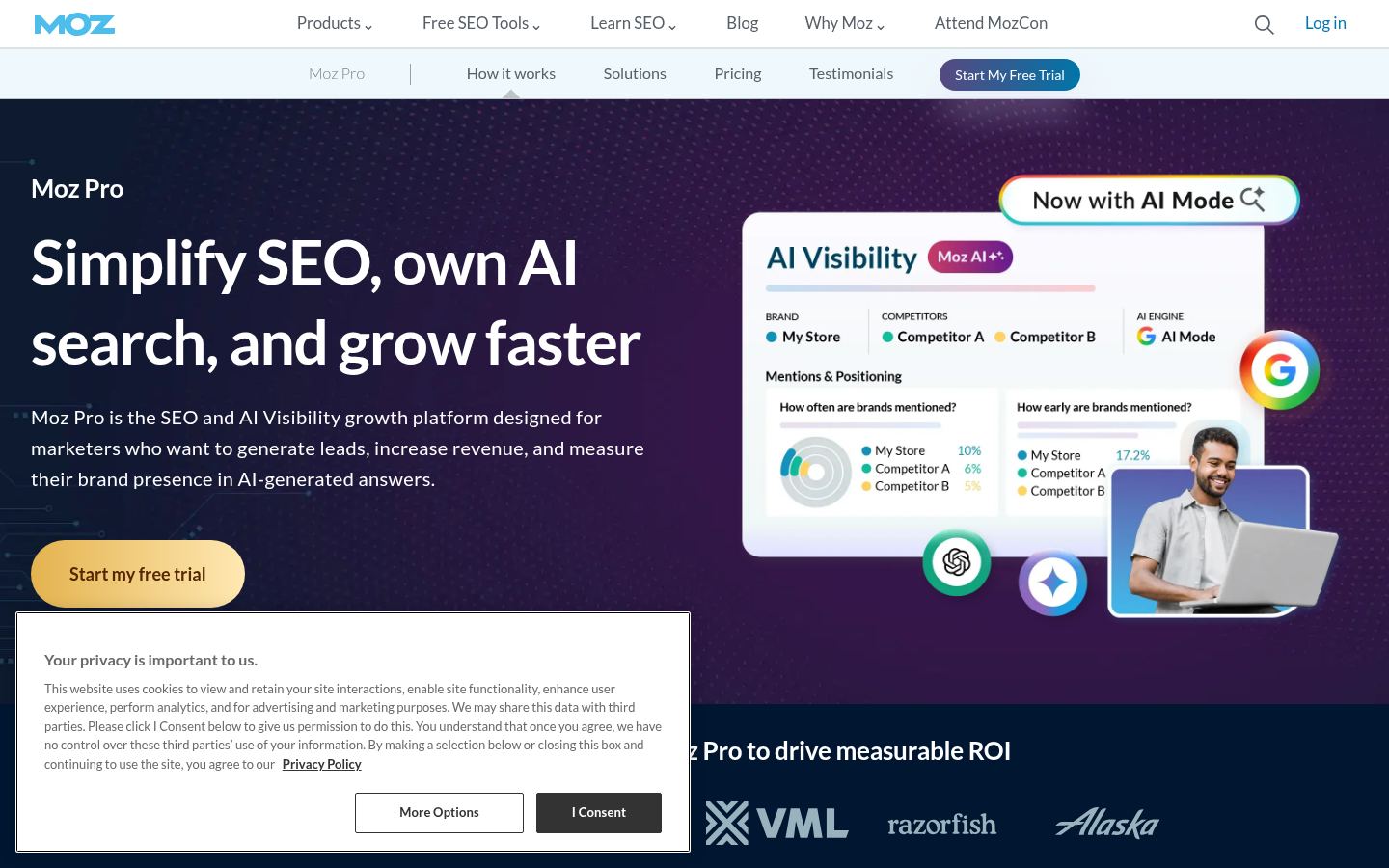 Moz Pro · HOMEPAGE_SCREENSHOT