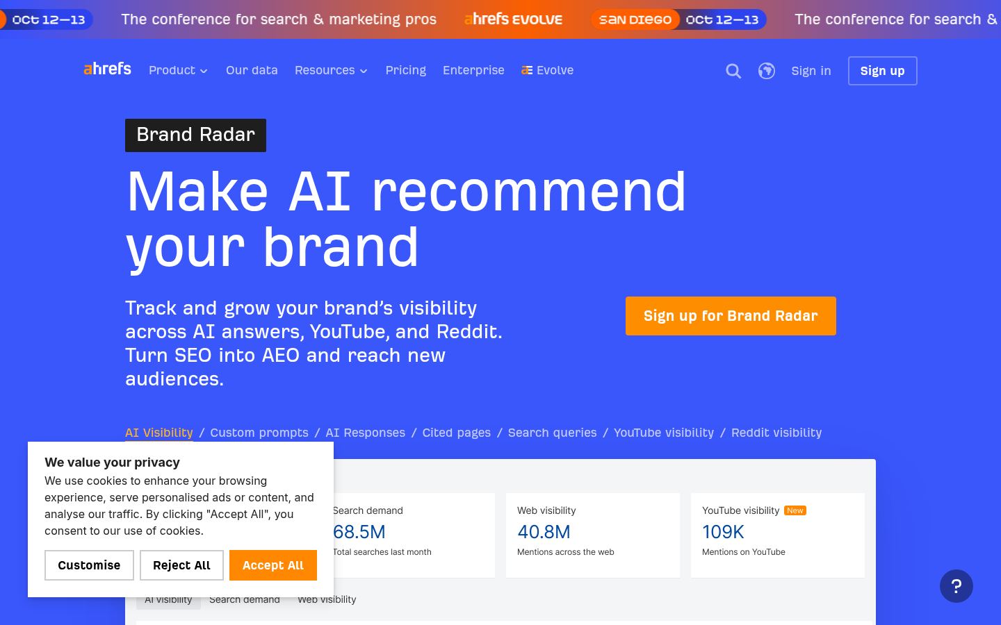 Ahrefs Brand Radar &middot; HOMEPAGE_SCREENSHOT