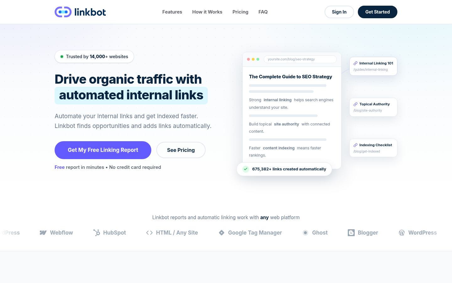 Linkbot &middot; HOMEPAGE_SCREENSHOT