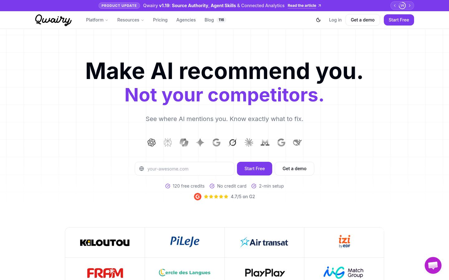 Qwairy &middot; HOMEPAGE_SCREENSHOT