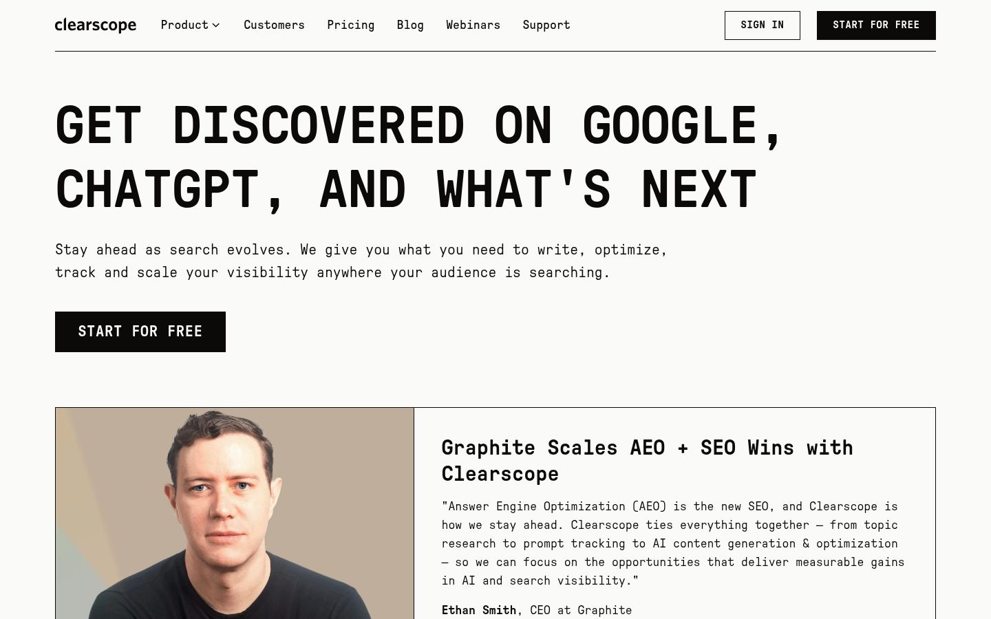 Clearscope · HOMEPAGE_SCREENSHOT