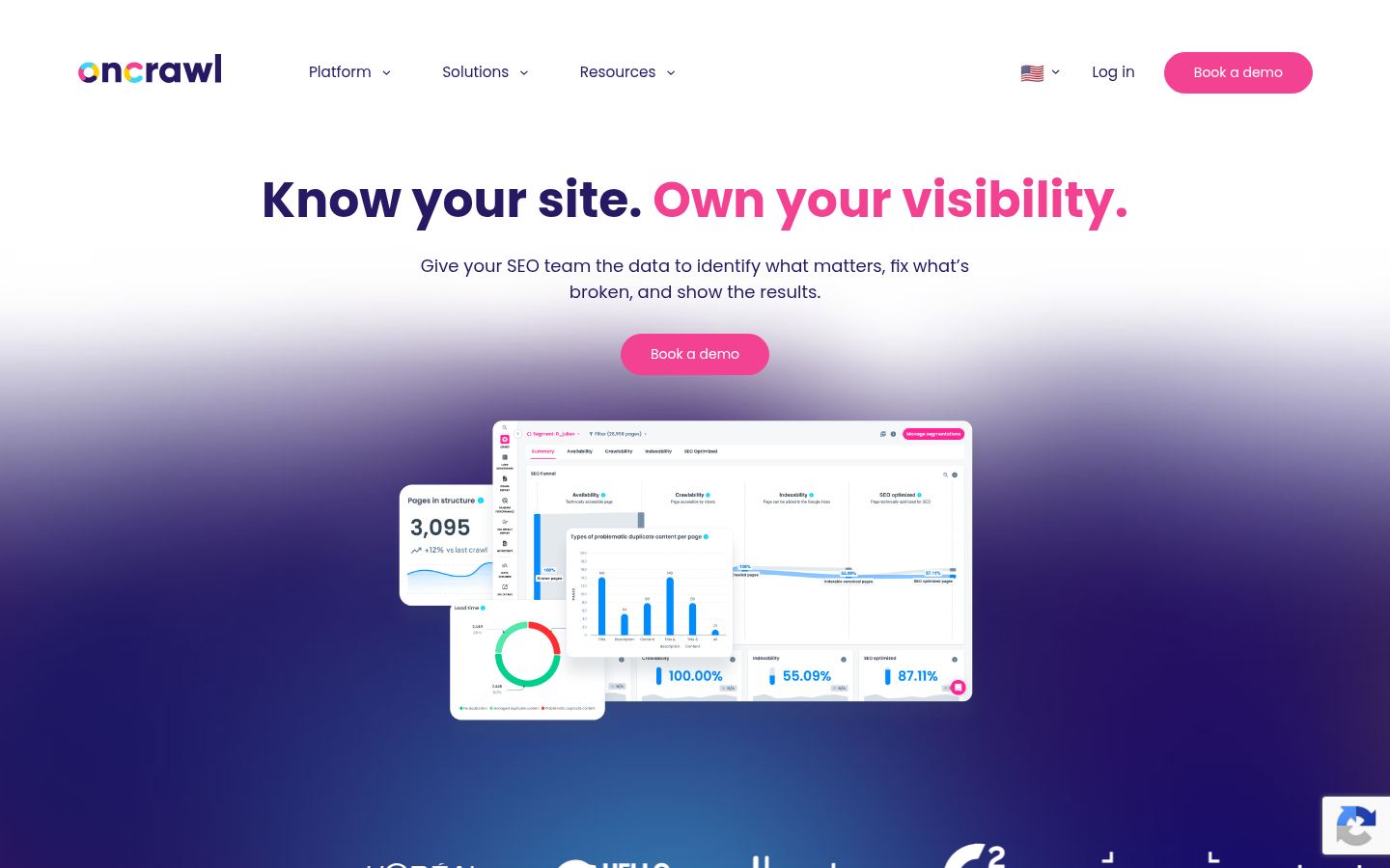 Oncrawl &middot; HOMEPAGE_SCREENSHOT