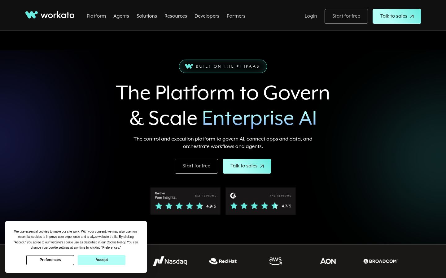 Workato &middot; HOMEPAGE_SCREENSHOT