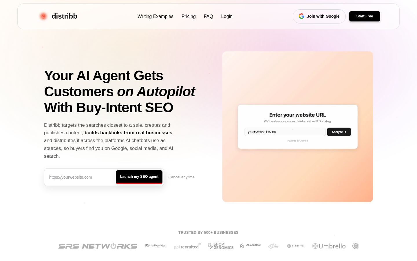 Distribb &middot; HOMEPAGE_SCREENSHOT