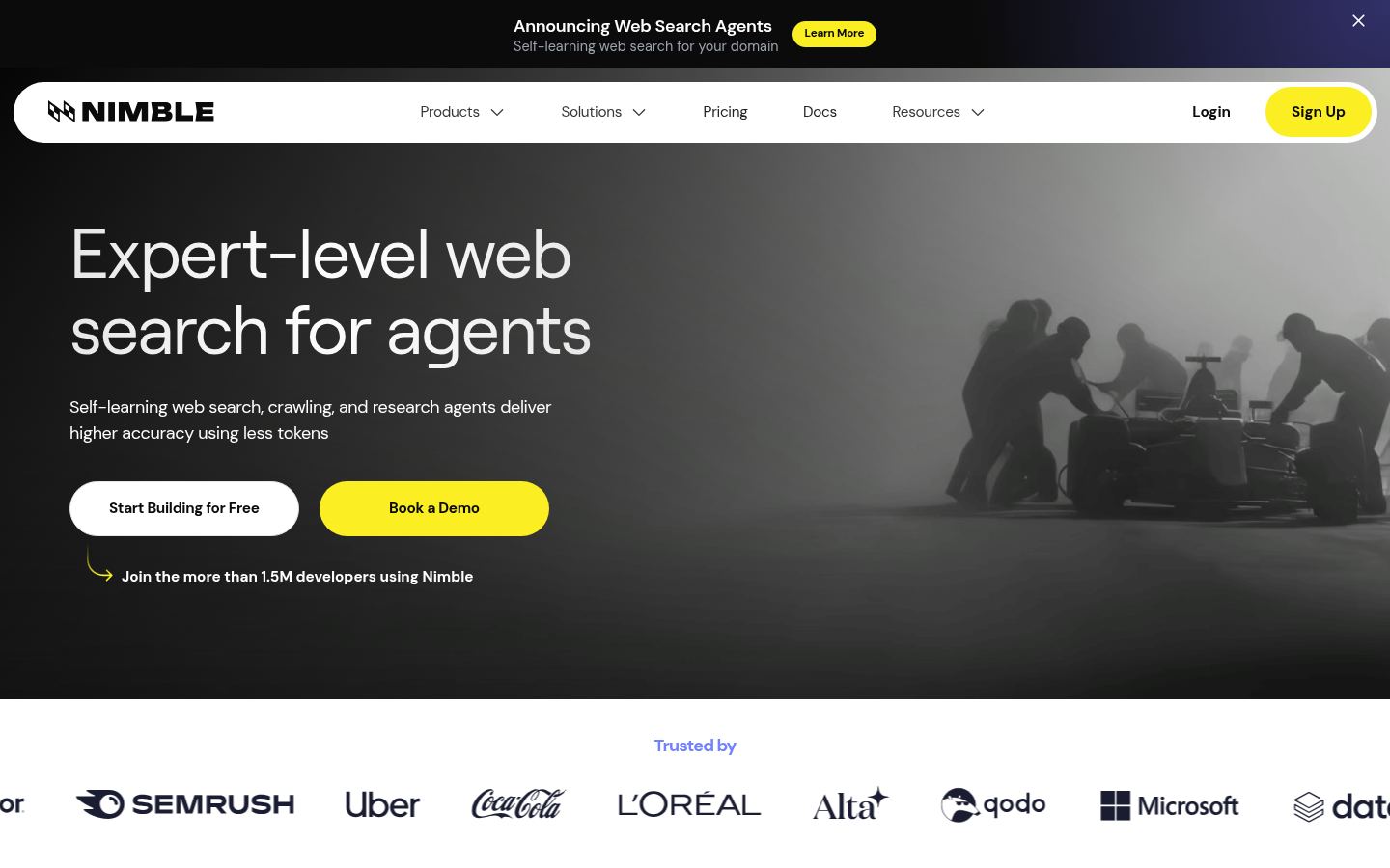 Nimble &middot; HOMEPAGE_SCREENSHOT